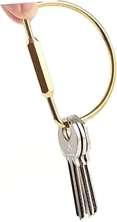 [LIFKOME] D Key Ring Retro Keychain Carabiner Key Ring Metal Key Ring Clip D Shape Keyring D Carabiner Clips Key Chain Men and Women Brass Connector Metal Keychain D Key Chain Connector