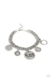 Paparazzi Glitter and Grace White Bracelet NWT