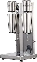 Commercial Milkshake Mixer Maker Machine Double Heads Electric Milkshake Maker 2 Speed Stainless Steel Protein Shaker Drink Mixer Fully Automatic Milk Shaker With Mixing Cup For Cafes/Shakes/Bars