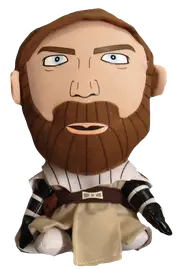 Comic Images Star Wars The Clone Wars Deformed Plush - Obi-Wan Kenobi - New, Mint Condition
