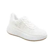 Universal Thread Persephone Sneakers with Memory Foam Insole White Multi 8M