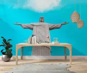 3D Jesus Christ Statue Wallpaper Wall Murals Removable Wallpaper 2