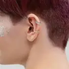 Triple Lined CZ Paved Bendable Ear Cartilage Daith Tragus Helix Hoop Nose Rings