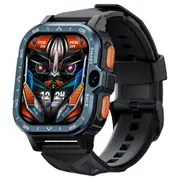 LOKMAT APPLLP 4 MAX Android Smartwatch Fitness Tracker, 2.02'' TFT Touch Screen, 4GB RAM 64GB ROM, Dual Camera - Black