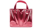 Ferrari Fuchsia Leather Handbag