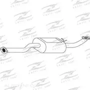 Redback Mufflers Bolt-On to suit 929 V6 4Ws CM - M6342