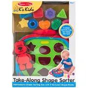 Melissa & Doug K's Kids Take-Along Shape Sorter Toy