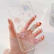 Galaxy Print Clear Phone Case - iPhone 12 Mini / 12 / 12 Pro / 12 Pro Max / 11 / 11 Pro / 11 Pro Max / X / XS / XR / XS Max / 8 / 8 Plus / 7 / 7 Plus / 6 / 6S / 6 Plus / 6S Plus Epoxy Color Starry Sky - iPhone 11 Pro Max