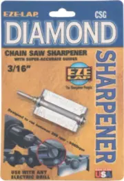 Eze-Lap Sharpener New Diamond Chain Saw Sharpener CSG 3/16"