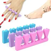 Toe Dividers, 6 Pieces, Toe Finger Separators, Finger Separators, Toe Dividers, Soft Sponge Finger Divider, Toe Finger Divider Spacer, Soft Foam Sponge Toe Separators, Nail Art Manicure Pedicure Tools