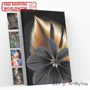 Paint By Numbers Kit Flower Abstract Beginner Kids Decor Home Brush Oil Framed
