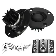 DIY Tweeter Speaker 2pcs 6Ohm 6?&copy; 30W Dome Silk Film HiFi Treble Heatsink GL Speakers