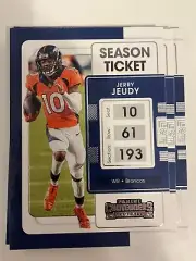 8x JERRY JEUDY 2021 Panini Contenders Football LOT #29