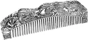 SHERCHPRY Vintage Style Dragon and Phoenix Comb Metal Animal Hair Combs for Women Barber Tool