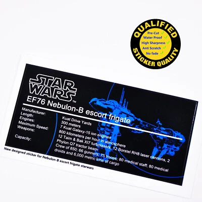 Replacement Custom sticker for Nebulon-B escort frigate