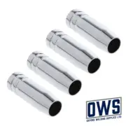 4x MB15 MIG WELDING NOZZLE SHROUD TORCH TIP COVER CAP CONICAL PUSH FIT