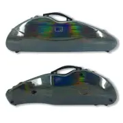 4/4 Violin Case Mixed Color Carbon Fiber Knife Shape Case with Password Lock