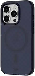 Tech21 Evo Check Case with MagSafe for iPhone 15 Pro, Midnight Blue
