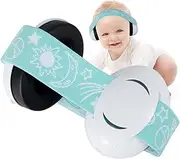 Infants Headphone, Kids Ear Defenders Noise Cancelling Headphones with Adjustable Headband, Ear Protectors Hearing Protection Safety Earmuffs Noise Reduction for 0-3 Years Baby (Green)