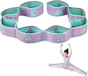 Yoga Stretching Strap, Stretching Band with 9 Loops