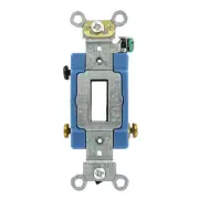 Industrial Grade Heavy Duty 3-Way Toggle Switch Fully Enclosed White 15 Amp