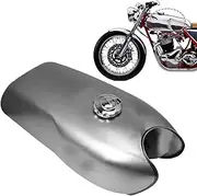 Round Oil Tank For Motorcycle - 9L Automotive Replacement Caps - High Gloss Owersports Parts, Retro For Enhanced Engine Performance