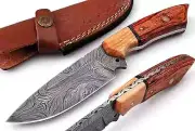 Fixed Blade Hunting Knife Hand Foeged Damadcus Knife For Hunting