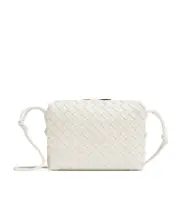 Bottega Veneta Small Loop Camera Bag One size white