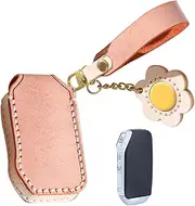 ontto Car Key fob Cover fit for Kia Sportage R GT Stinger GT Sorento Ceed CD Cerato Forte Soul NIRO 2018 2019 Waxed Leather Smart Key case Keychain Keyring Accessories Key Shell Holder 3 Buttons Red