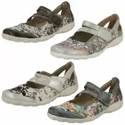 Ladies Remonte Casual Everyday Hook & Loop Leather Shoes R3427