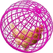 19.6" Movable Ball-Shaped Animals & Poultry Cages,Pet Safe Walking Net, Farm Courtyard Outdoor Accessible Rolling Rabbit Duck Hutch Chicken Coop,Preventing Dog Bites Trampled by Horse