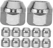 ETHZZLE 20pcs Tire Screws Wheel Nut Thread Rim Lug Nut Key Lug Nut Sockets Universal Wheel Lock Key Automotive Flange Nut Lug Nut Replacement Tire Lug Nut Golf Cart Lug Nuts Ezgo