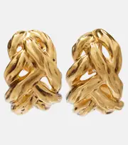 [Saint Laurent] Saint Laurent Wheat Chain clip-on earrings One Size gold