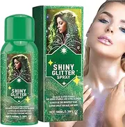 Shiny Glitter Hair Spray,Temporary Body Glitter Spray - Waterproof Stage Makeup Hair Shimmer Glitter Spray Temporary Body-Friendly