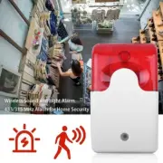Wired Strobe Siren 120dB Sound Alarm Flashing Light Voice Burglar Alarm System