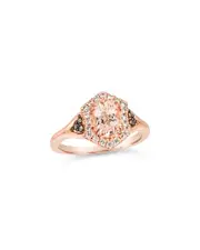 Le Vian 14K Rose Gold 1.17 ct. tw. Diamond & Morganite Half-Eternity Ring