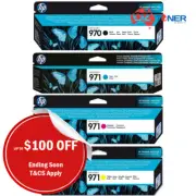 Genuine HP #970BK 971-C/M/Y Set of 4x Ink for X451dw X476dw X551dw X576dw Expire
