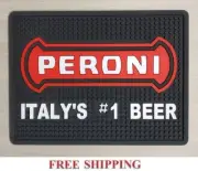 PERONI ITALY'S #1 BEER BAR SPILL MAT RUBBER COASTER NEW
