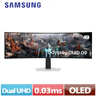 SAMSUNG三星 49型 OLED G9 曲面電競顯示器 S49CG934SC