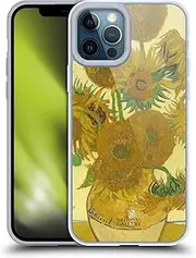 Head Case Designs Officially Licensed The National Gallery Sunflowers Art Gel Case [Military Grade Protection] Compatible with Apple iPhone 12 Pro Max