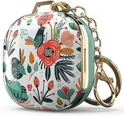Wenew Case for Galaxy Buds FE/2 Pro/Pro/2/Live - Cute Patterned Hard Shell With Clip for Women Men (Mint)