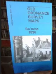MAP OF Bo'ness 1896 Linlithgowshire Sheet 1.07 by Patrick Cadell NEW