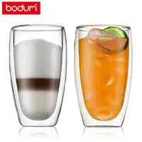在飛比找momo購物網優惠-【Bodum】PAVINA 雙層玻璃杯兩件組450cc