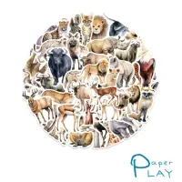 在飛比找momo購物網優惠-【Paper Play】創意多用途防水貼紙-卡通非洲動物塗鴉