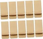 [TEMPNAP] Modern Minimalist Brass Money Clip 10pcs Metal Cash Card Clip Pocket Wallet for Men Women