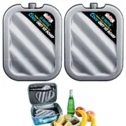2 Pc Reusable Ice Pack Cooler Lunch Box Wrap Cold Therapy Pain Relief Knee Back