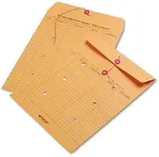 Quality Park Light Brown Kraft String & Button Interoffice Envelope ENVELOPE,DEPT,10X13,TIE (Pack of2)