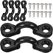 Abaodam 1 Set Canoe C Shaped Buckle Sturdy Fixing Buckles with Screws for Kayak Deck Rigging Easy Installation for Canoeing Boating Accessories