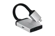 SATECHI Aluminium Type-C Dual 4K HDMI Adapter -Silver ( Dual Display only