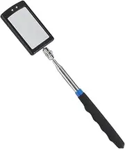 Vehicle Inspection Mirror, LED Lighted Flexible Adjustable Inspection Mirror 360° Swivel Extend Tool Telescoping Inspection Mirror for Machinists Inspectors